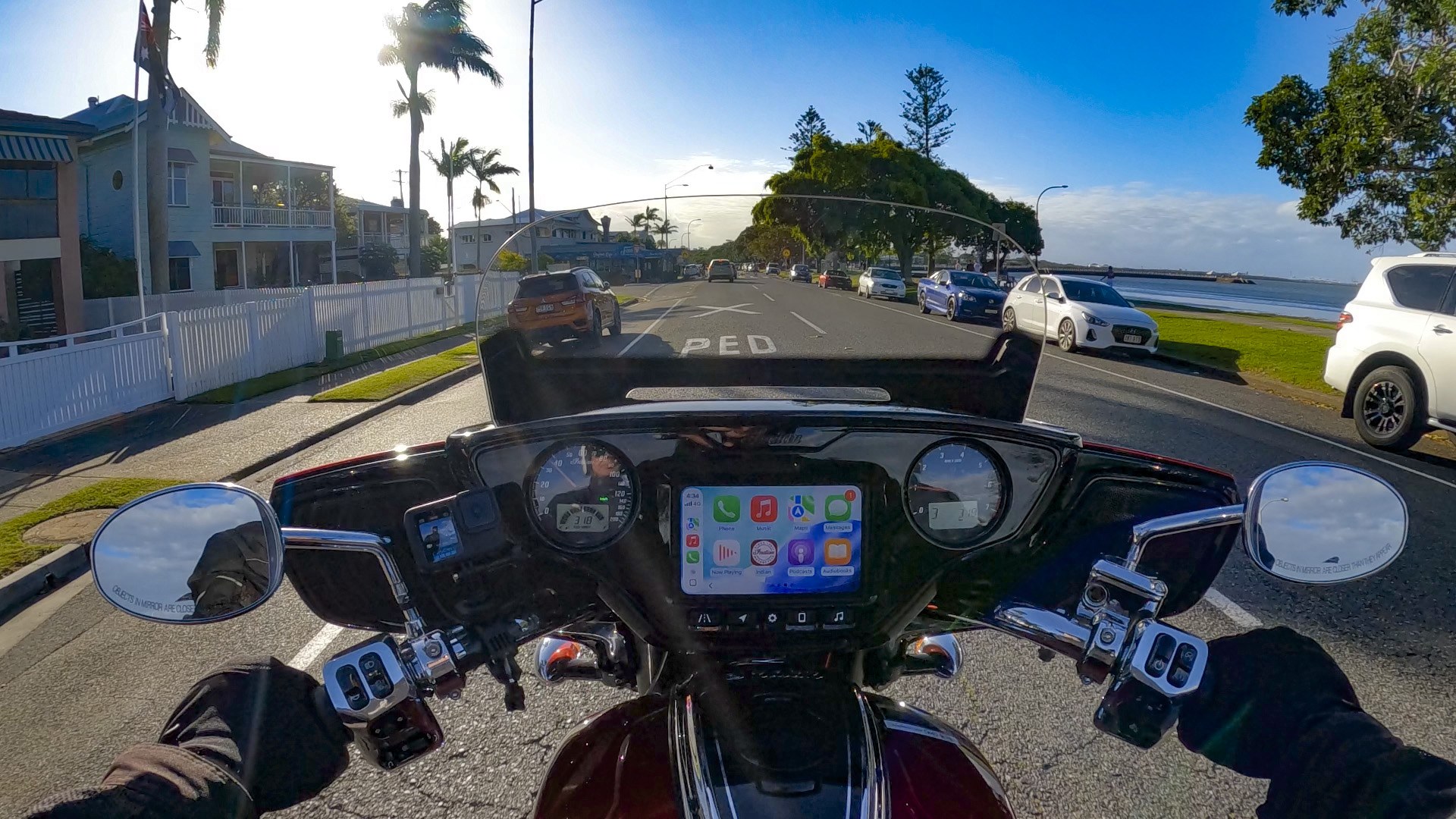 Apple CarPlay and Android Auto are available through a hardwired connection.