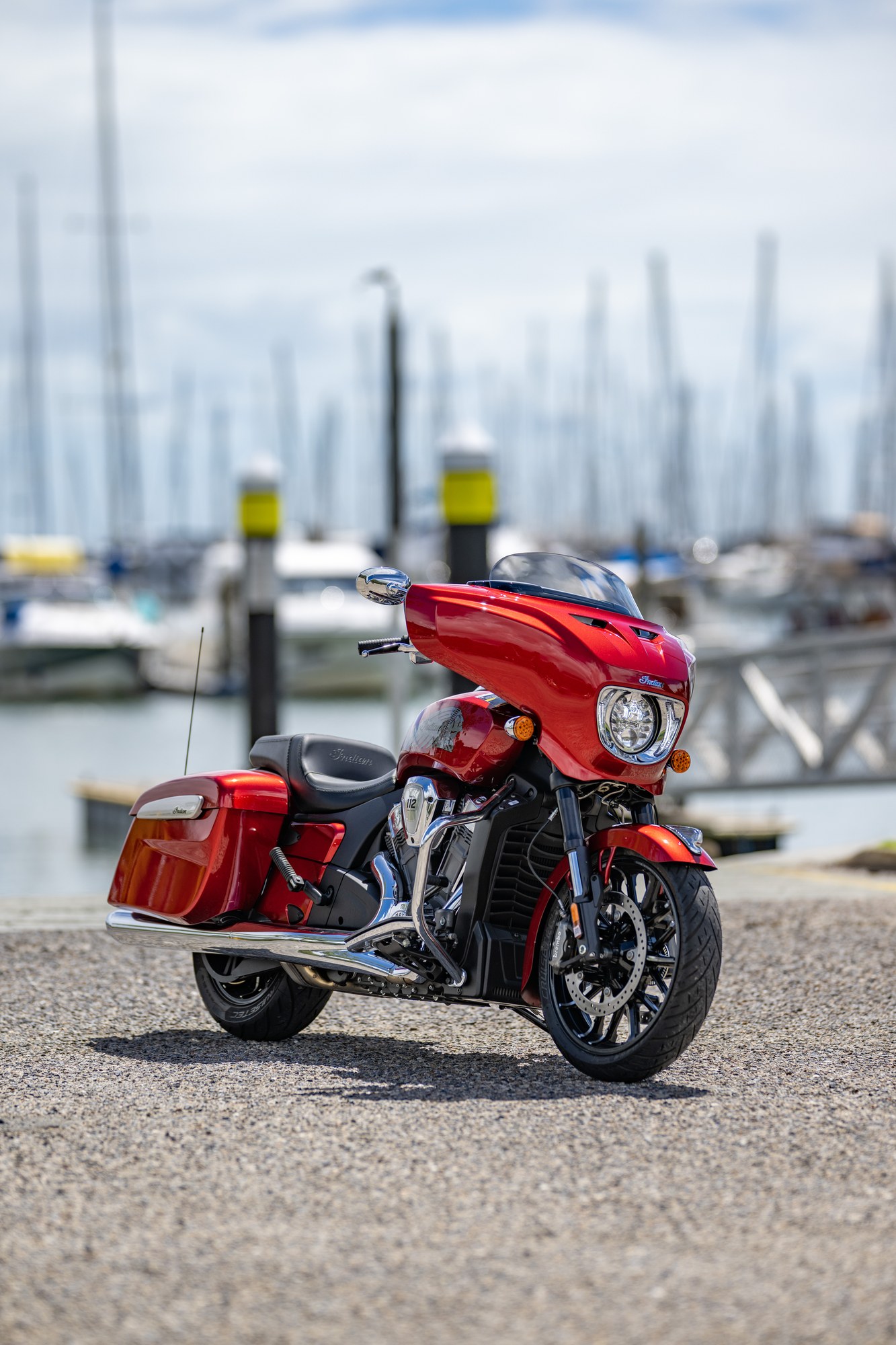 A commanding view from directly ahead.
