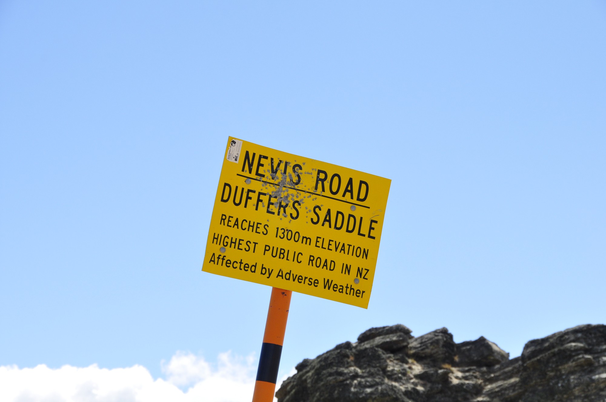Remote New Zealand: big country, empty roads and no complaints.