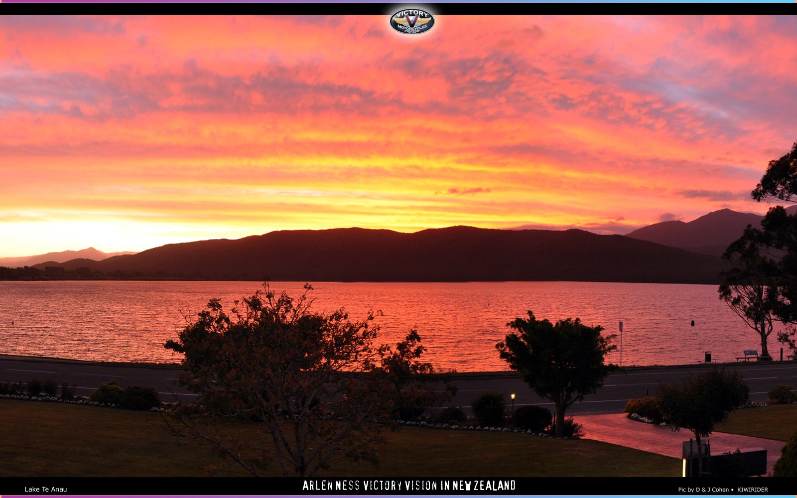 Sunset at Lake Te Anau