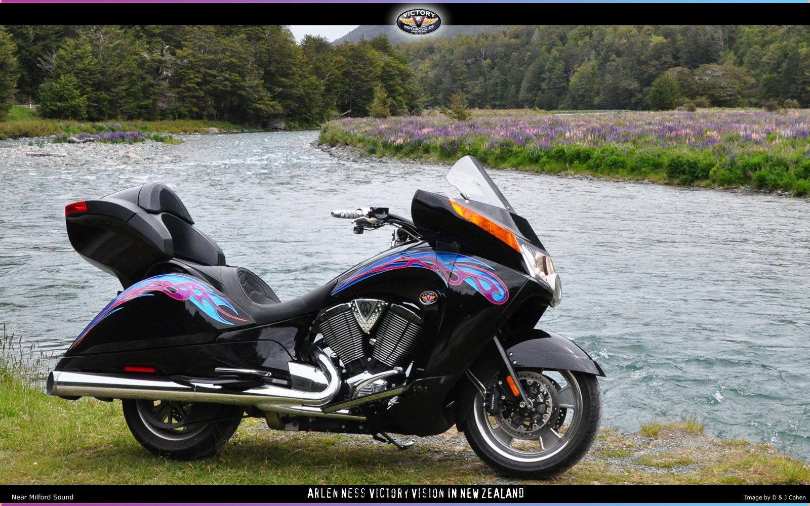 Arlen Ness Victory Vision by the river